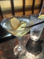 Pickle Martini at Boure or as I think of it Dirty gone Southern